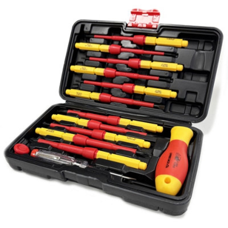Compare lumberjack tools lumberjack piece vde insulated electrician screwdriver set in storage case size 13 products from over 25,000 stores