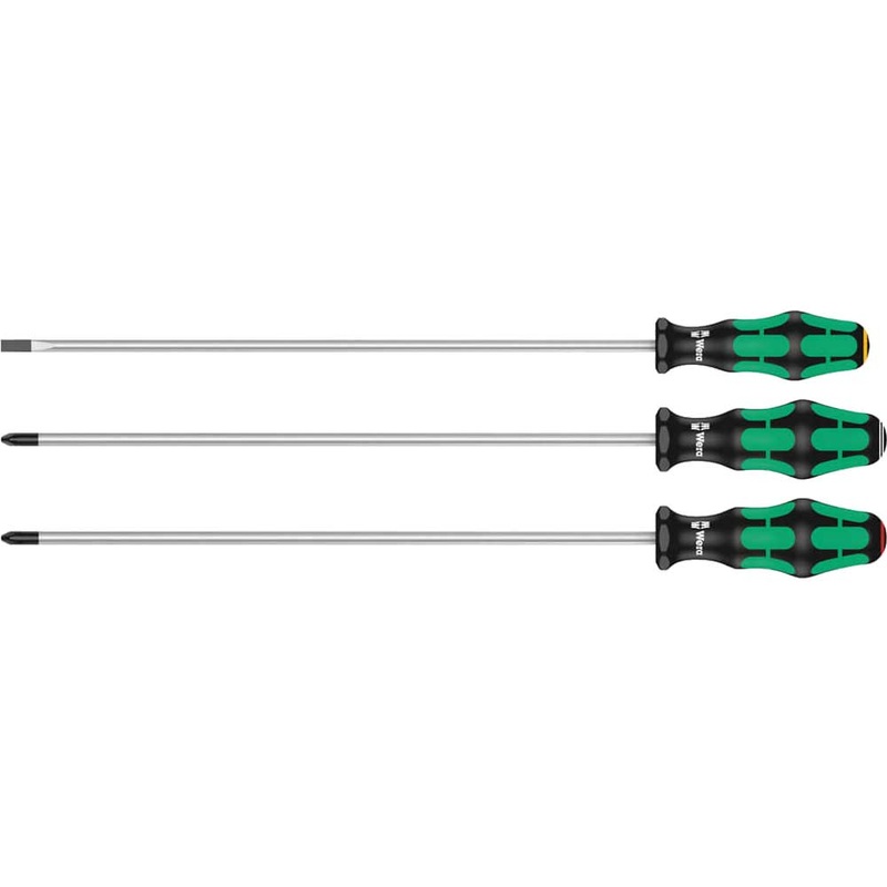 Compare wera 335/350/355/3 kraftform plus extra-long screwdriver set, ph/pz/sl, 3pc, 05347735002, multi-colour products from over 25,000 stores
