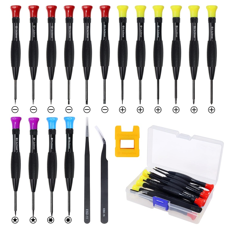 Compare fixitok screwdriver set, 18pcs magnetic screwdriver kit with flathead phillips pentalobe torx star screwdrivers tweezers in different small products from over 25,000 stores