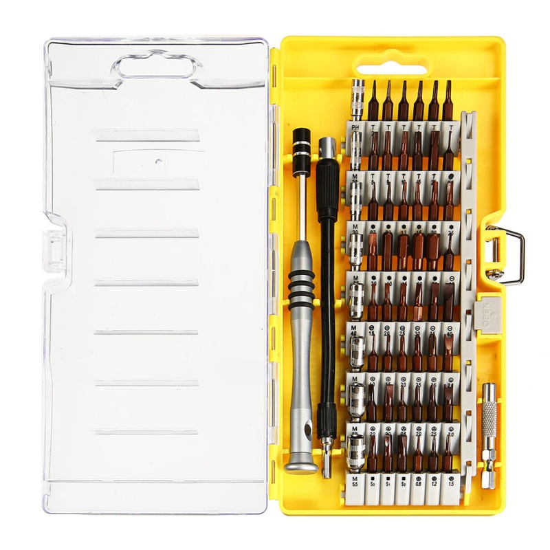 Compare greenzech yellow (yellow) 60 in precision screwdrivers set s2 alloy steel magnetic bits professional electronics repair tool kit for watch phone toy computer size 1 products from over 25,000 stores