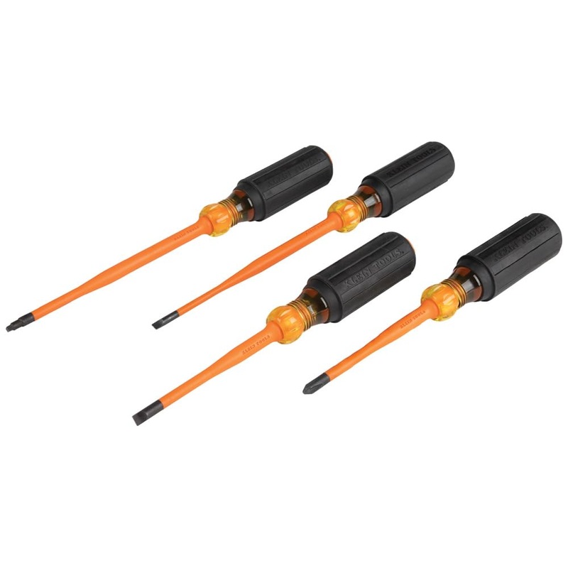 Compare klein tools 1000v slim tip insulated screwdriver set, phillips, cabinet, square slim-tip, cushion grip handle, 4-piece 33734ins small products from over 25,000 stores
