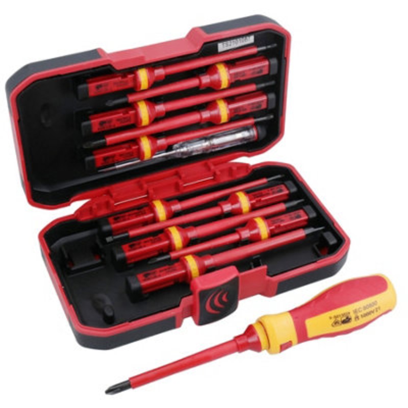 Compare ab tools vde insulated screwdrivers flat pozi phillips torx interchangeable heads 13pc products from over 25,000 stores