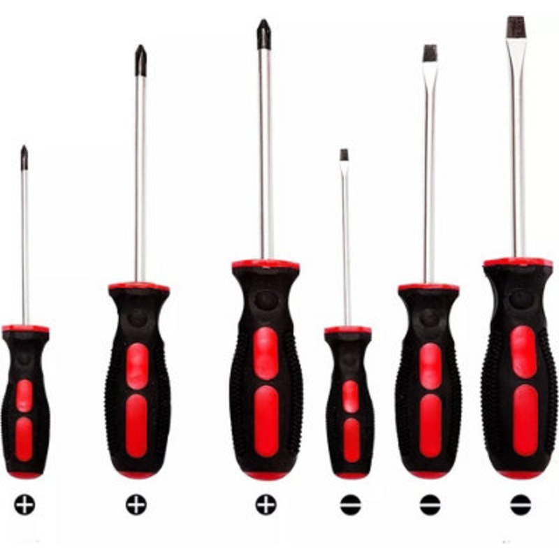 Compare b&q 5pc heavy duty screwdriver set comfort grip philips flat slotted grip tool stee size 5 products from over 25,000 stores