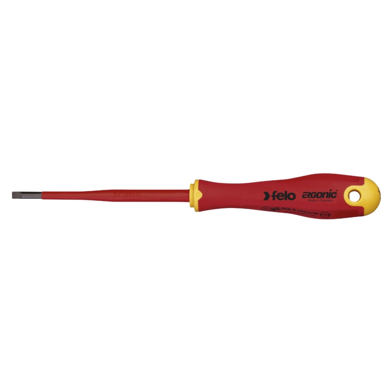 Compare felo slotted screwdriver 4 x 0.8 vde e slim ergonomic grip red – mpn: pjw-f413-940-90 – zoro products from over 25,000 stores