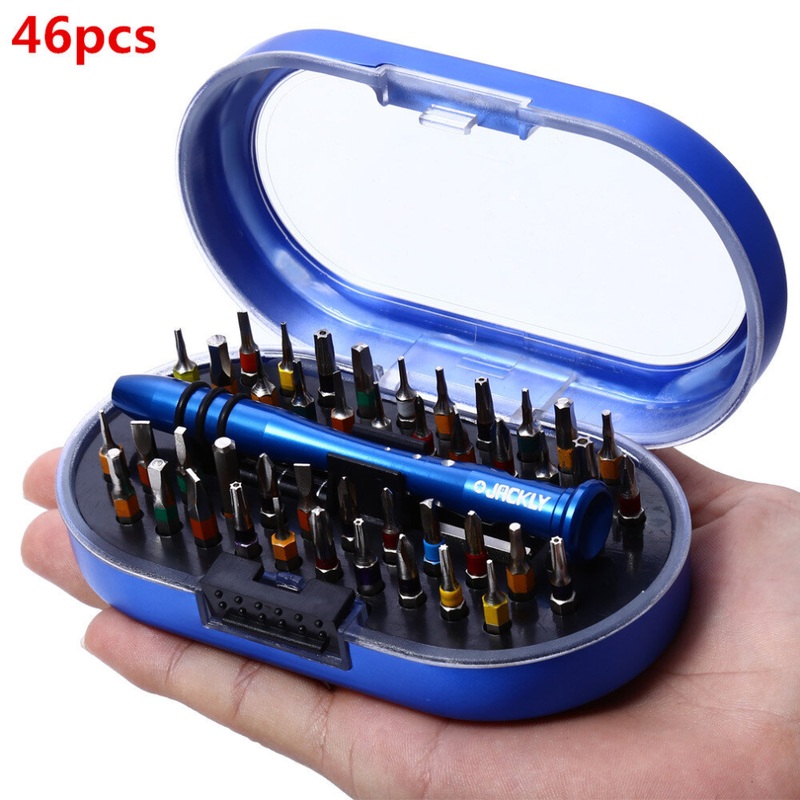 Compare jackly 46pcs ht0240acr precision screwdriver electronic equipment repair tool set size 46 products from over 25,000 stores