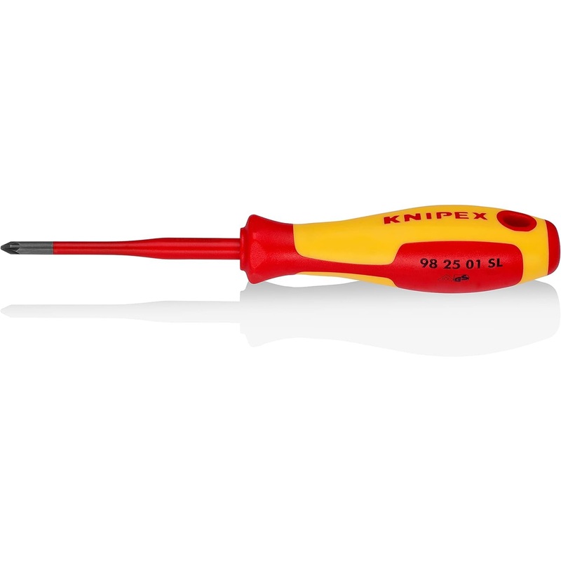 Compare knipex 982501 sl vde insulated pozidriv screwdriver (slim) pz1 x 80mm products from over 25,000 stores