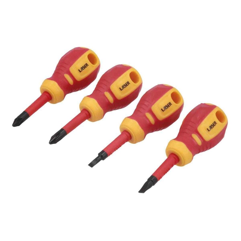 Compare laser 8491 slim stubby insulated screwdriver set 4 piece – pozi, phillip, flat products from over 25,000 stores
