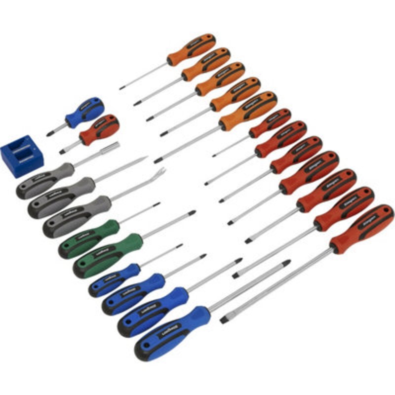 Compare loops unisex multi 24 pack premium soft grip handle screwdriver set – various colour coded magnetic products from over 25,000 stores