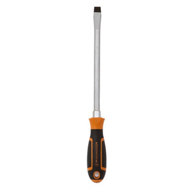 Compare magnusson standard flat head screwdriver sl-12.0mm x 200mm black/orange products from over 25,000 stores