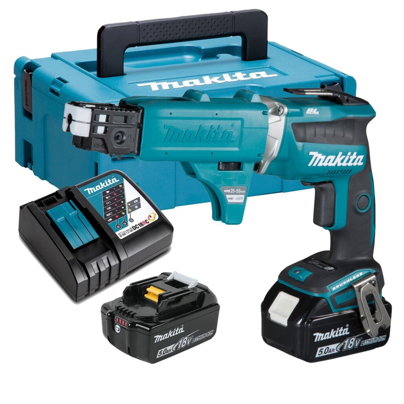 Compare new makita dfs250tjx2 18v brushless collated autofeed drywall screwdriver -2×5.0ah dfs250tjx2-kit products from over 25,000 stores