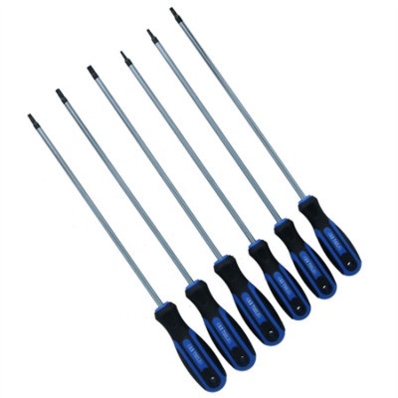 Compare ab tools torx star extra long screwdrivers t10 – t30 total length 260mm 6pc set size 6 products from over 25,000 stores