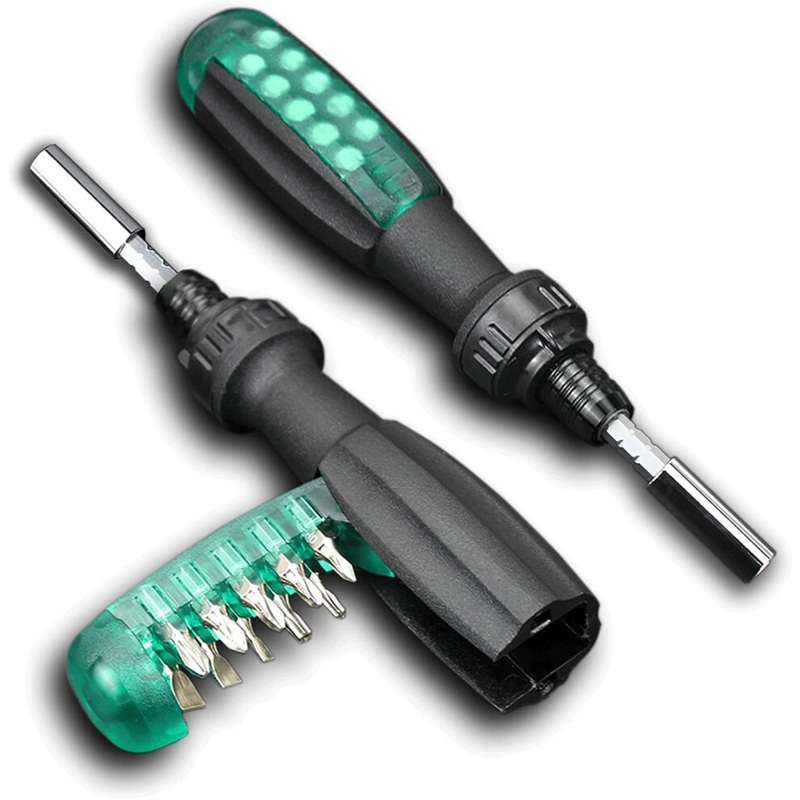 Compare lifeasy green 10 in 1 ratchet screwdriver with magnetic tip, pocket, 1 piece small products from over 25,000 stores