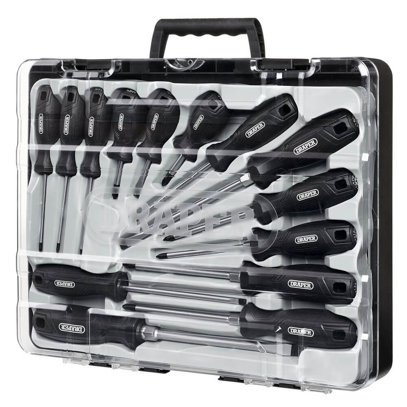 Compare draper black hard grip screwdriver set (14 piece) 13587 size 14 products from over 25,000 stores