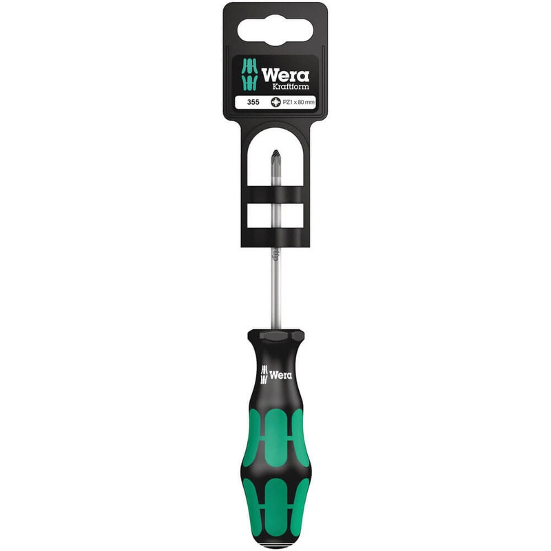 Compare wera 355 pz sb kraftform plus pozi screwdriver pz1 80mm size 1 products from over 25,000 stores