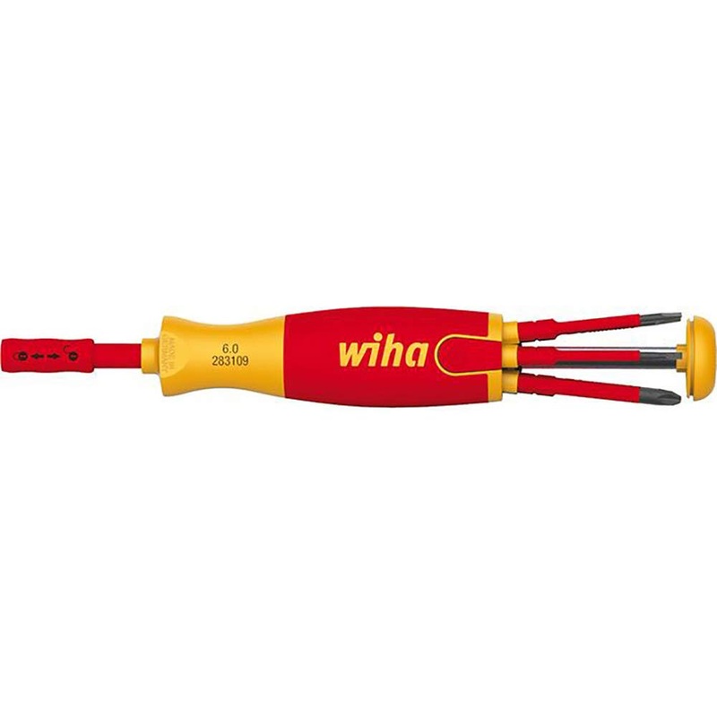 Compare wiha red/yellow 41157 screwdriver with magazine bit holder slimbits, size 6 products from over 25,000 stores