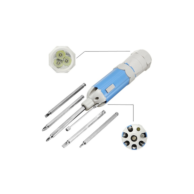 Compare aurora 8 in 1 magic multifunctional screwdriver sets portable pocket screwdriver with led torch flashlight 8in products from over 25,000 stores