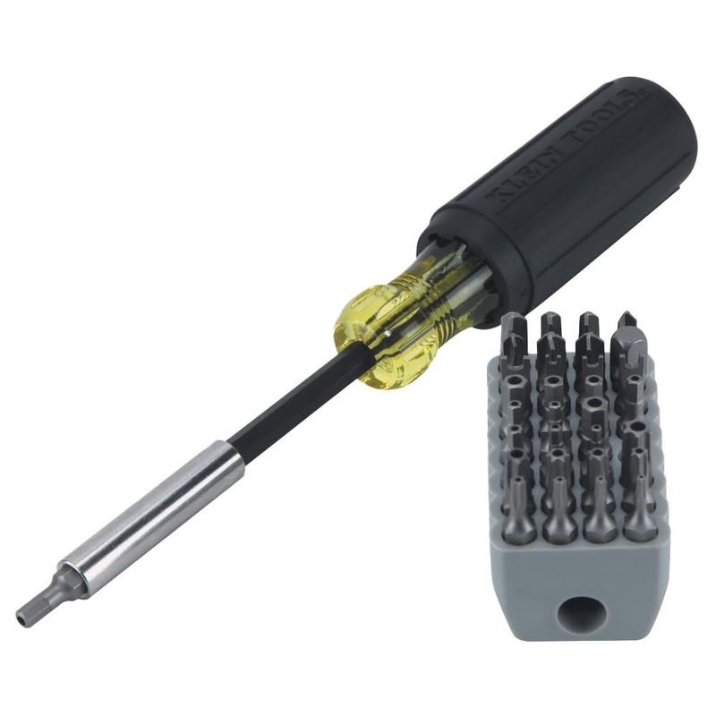 Compare klein tools grey multibit screwdriver 32-in-1 multi tool, sturdy bit and screw holding magnet, tamperproof torx, hex and torq set, 32510, products from over 25,000 stores