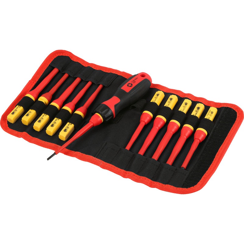 Compare minotaur vde interchangeable blade screwdriver set (12 piece) in steel red size 12 products from over 25,000 stores