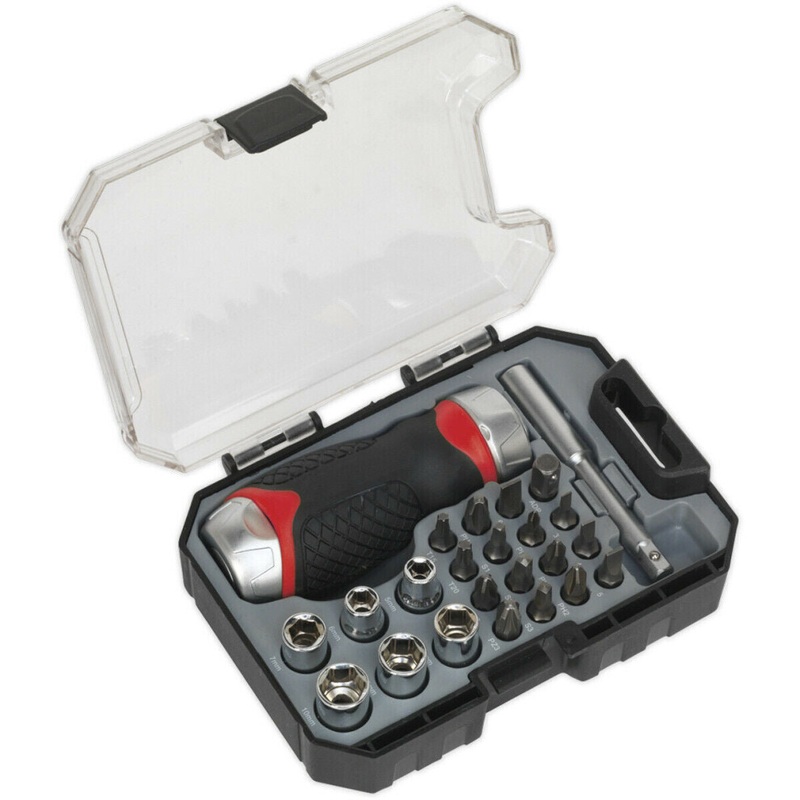 Compare new loops pack stubby fine tooth ratchet screwdriver socket and bit set – comfort grip handle-hardened-tip-head-hand-tool-drivers-steel size 24 products from over 25,000 stores