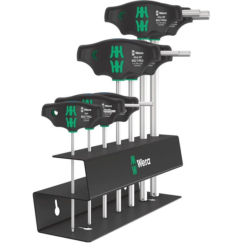Compare wera piece 454/10 hf set imperial 2 hex-plus t-handle set and rack size 10 products from over 25,000 stores