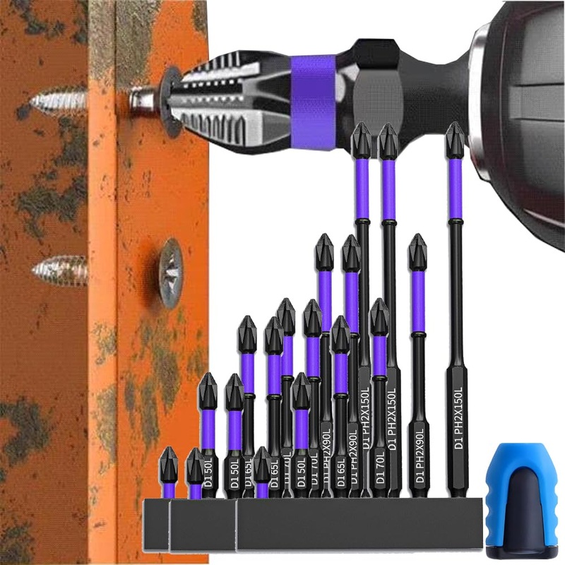Compare kiramy warmyard magnetic screwdriver bits, d1 anti-slip and shock-proof bits with phillips screwdriver bits, upgraded high hardness and strong magnetic bit, d1 impact driver bit set (3set 18pcs) size 3 products from over 25,000 stores