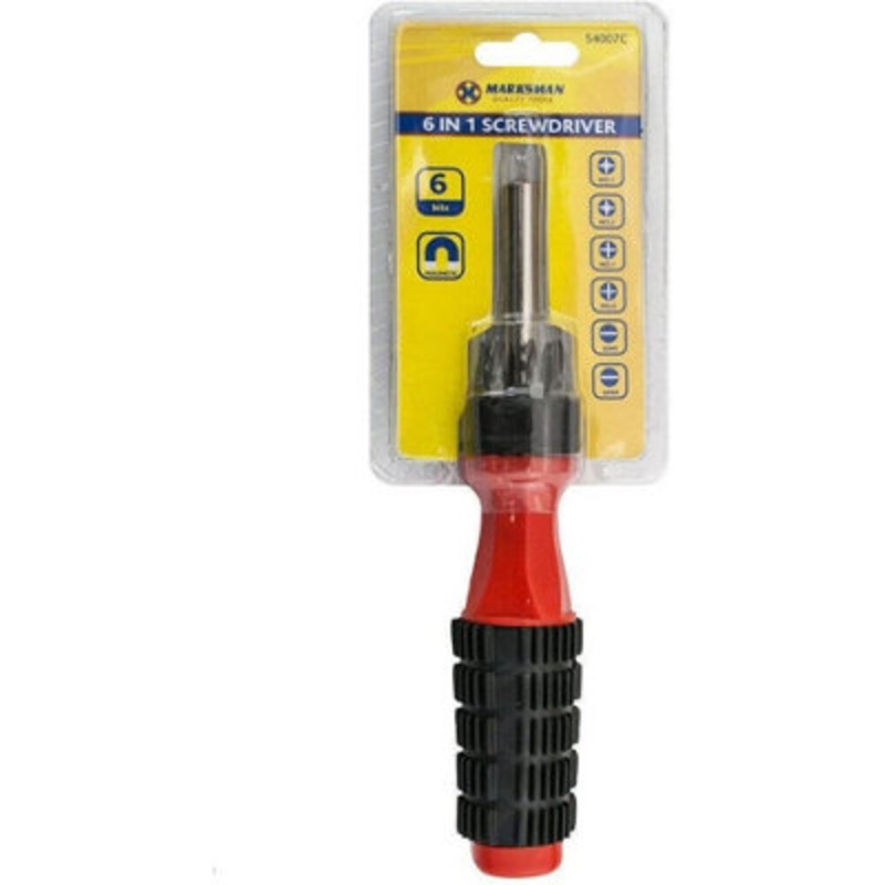 Compare marksman pack of 2 6 in 1 screwdriver with magnetic bits slotted phillips multi tool bit kit products from over 25,000 stores