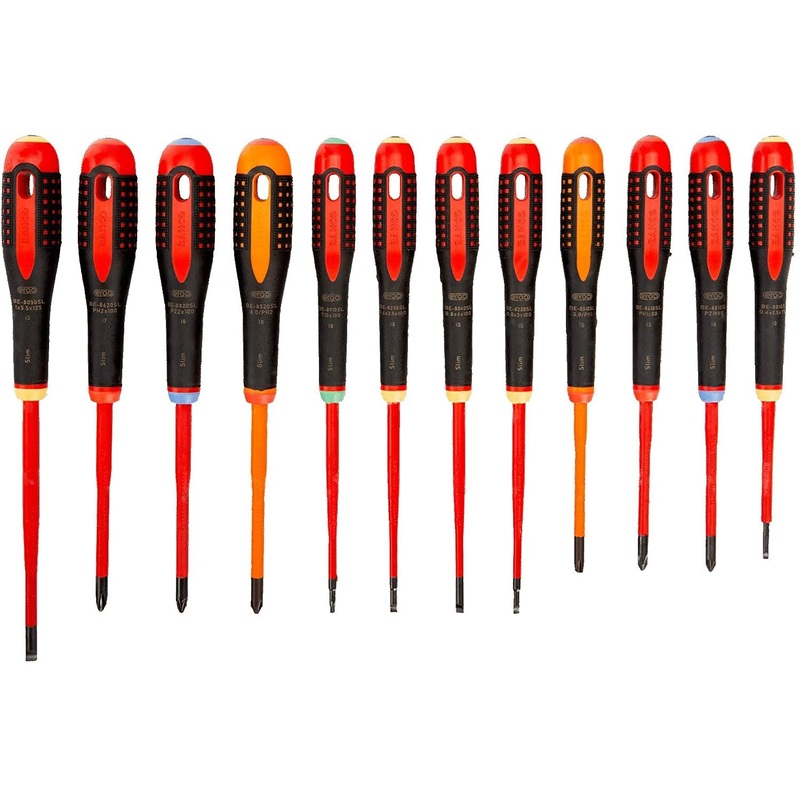 Compare bahco be-9878sl be-9878sl ergo slim vde insulated screwdriver set, 12 piece bahbe9878sl black products from over 25,000 stores