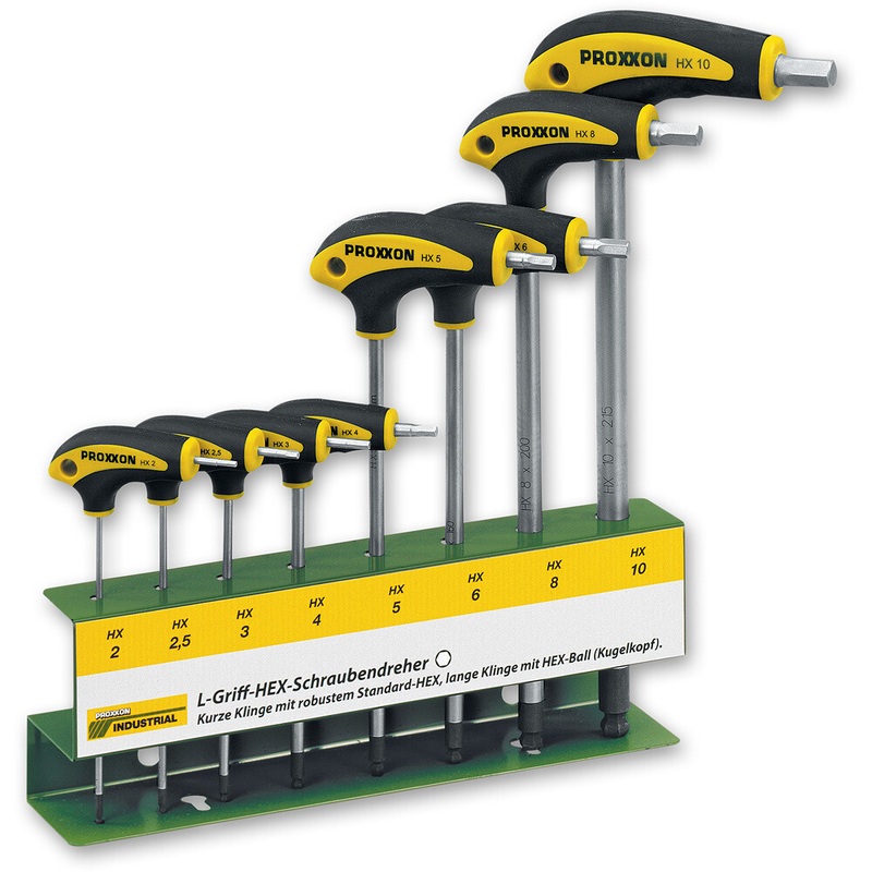 Compare proxxon industrial 22650 l-handle hex screwdriver set – 8 piece products from over 25,000 stores