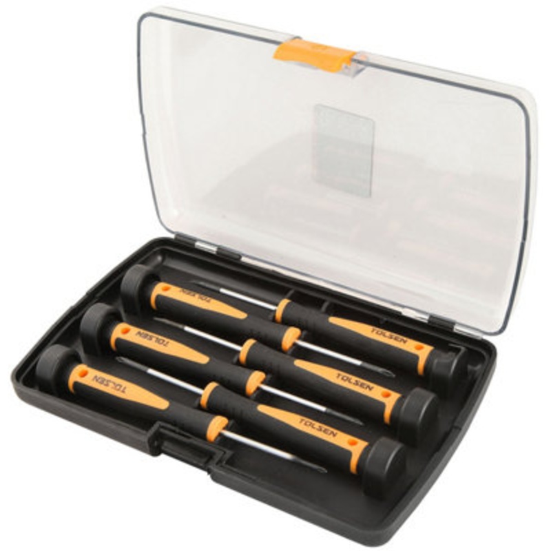 Compare tolsen tools screwdriver set precision bi-material 6pc – mpn: tol20030 – zoro products from over 25,000 stores