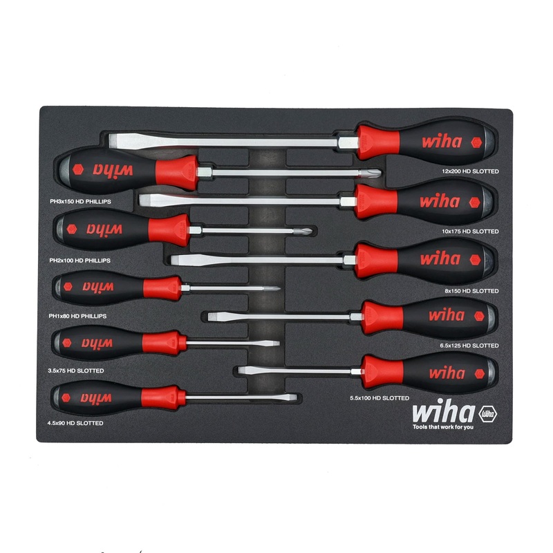 Compare wiha multi piece extra heavy duty cushion grip phillips screwdriver set size 10 products from over 25,000 stores