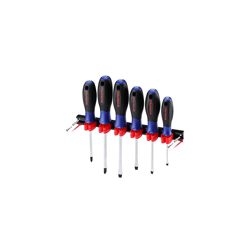 Compare workpro 6-piece screwdriver set, cr-v steel magnetic screwdrivers set, phillips/flat head screwdriver, with storage rack for diy and repair size 6 products from over 25,000 stores