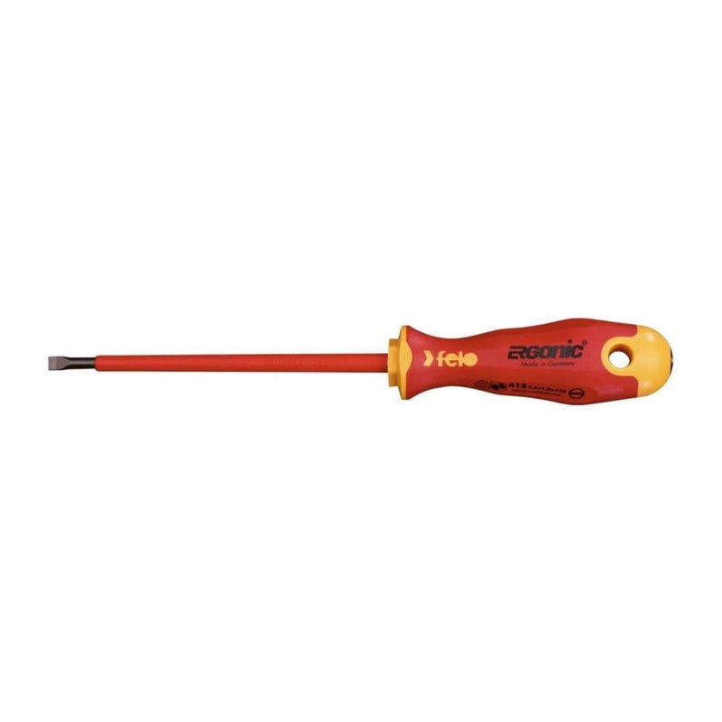 Compare felo slotted screwdriver 5.5 x 1 vde ergonic gel insulated grip black – mpn: pjw-f413-055-90 – zoro products from over 25,000 stores