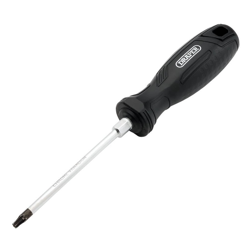 Compare draper black tx-star tamperproof hard grip screwdriver t20h x 100mm pk 13572 size 1 products from over 25,000 stores