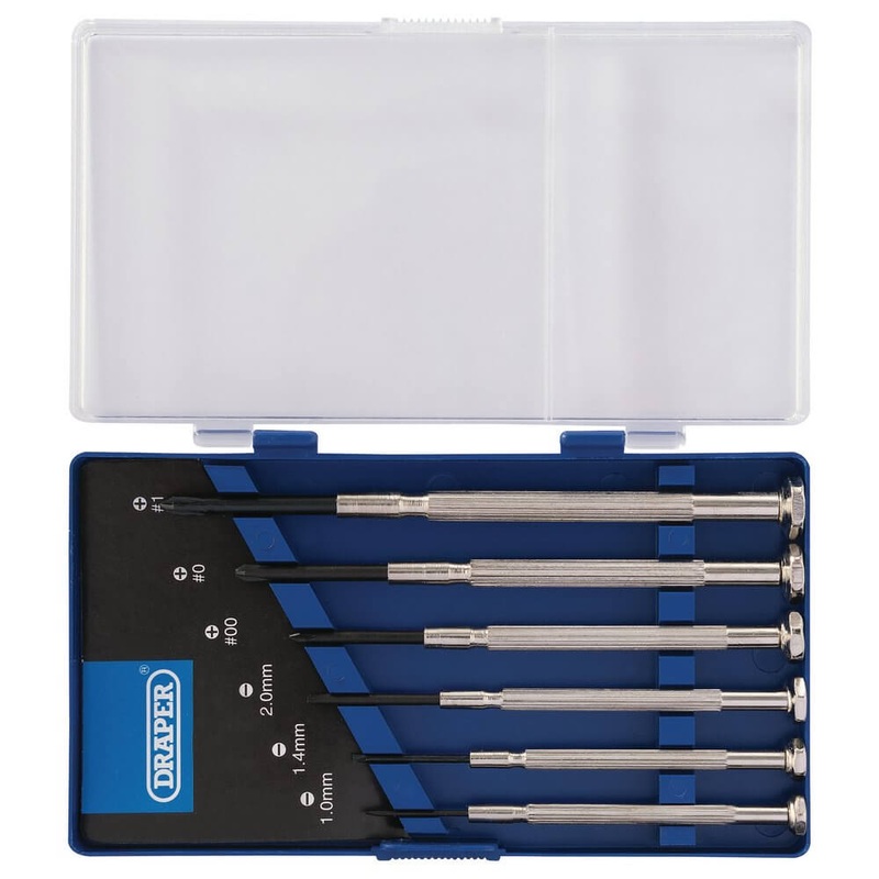 Compare draper precision screwdriver set, x plain slot, x cross slot (6 piece) size 3 products from over 25,000 stores