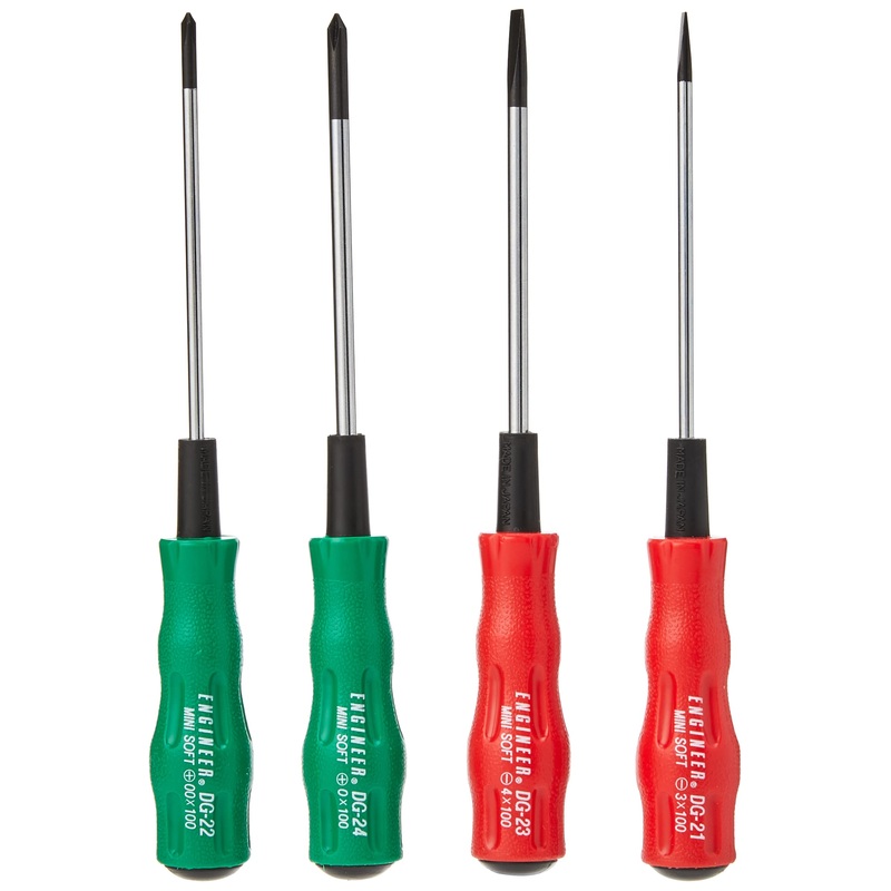 Compare engineer red / green soft grip mixed screwdriver set (phillips & slot tip) in smaller sizes. dk-16 small products from over 25,000 stores