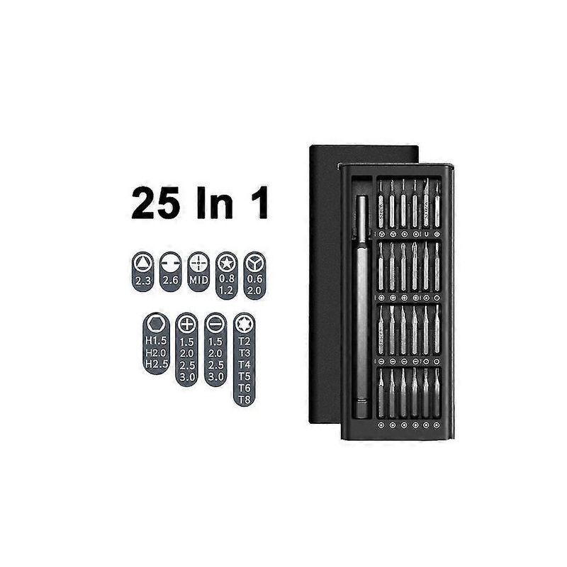 Compare hiigyl (as show, one ) 25 in 1 electric screwdriver and screwdriver set magnetic screwdriver kit electric precision bits xiaomi iphone computer tri wing 25in products from over 25,000 stores