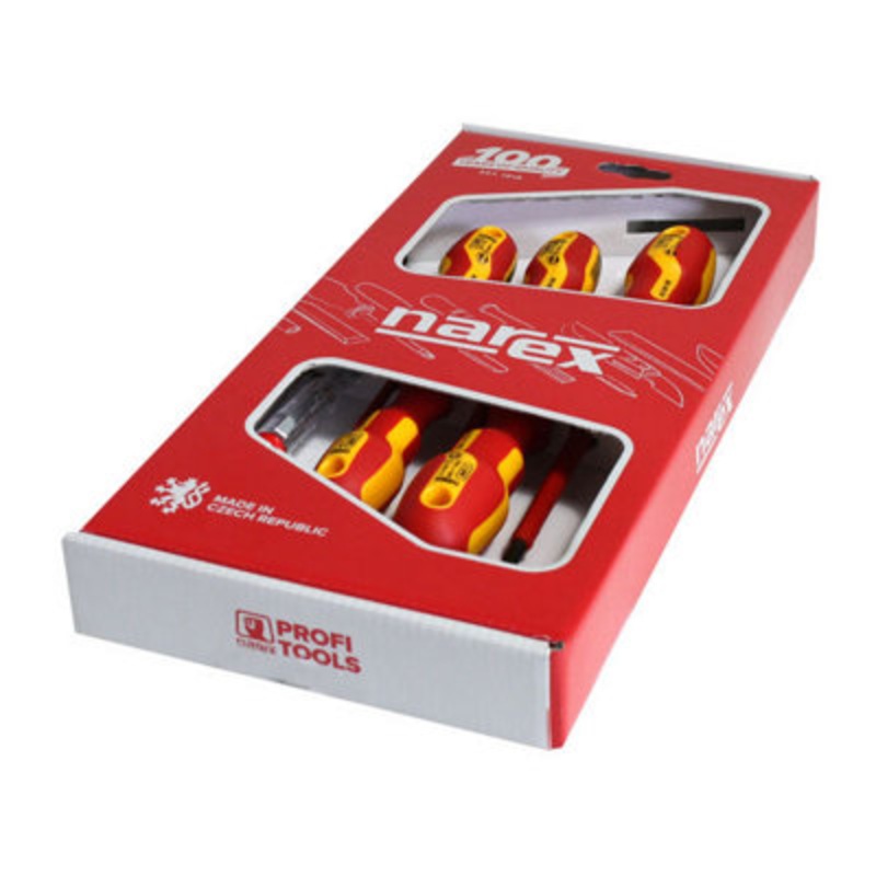 Compare narex tools narex screwdriver set slim 5pcs with voltage tester – suitable for safe live working under voltage in electro technical fields. size 5 products from over 25,000 stores