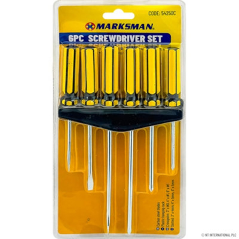 Compare b&q 12pc screwdriver set crosspointed & slotted multi purpose with rack diy tools products from over 25,000 stores