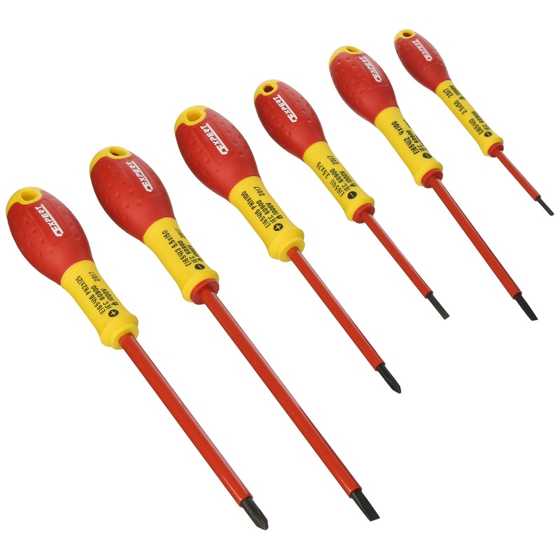 Compare facom insulated screwdriver set, 6 piece brie160910b blue/orange – mpn: e160910 – zoro products from over 25,000 stores