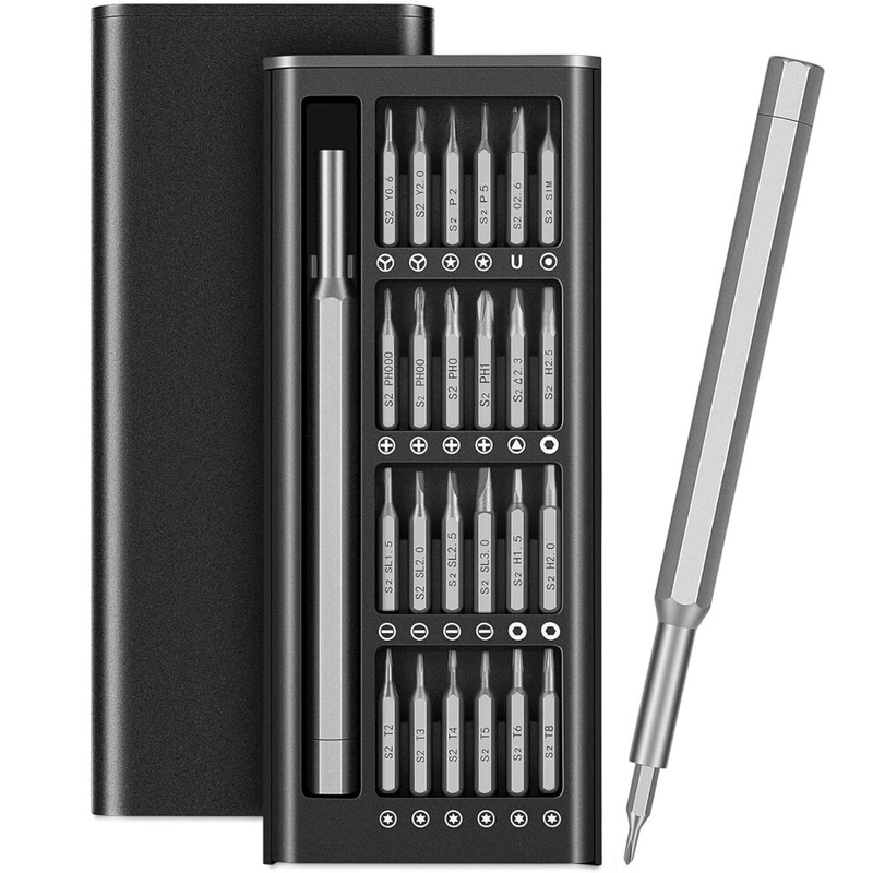 Compare new zhuoai precision screwdriver set mini screwdriver tool kit magnetic driver bits pocket set manual 24 in 1 screwdriver set repair tool set for phone, ps4, ps5 24in products from over 25,000 stores