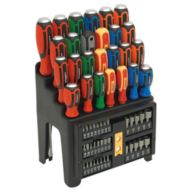 Compare sealey hammer-thru screwdriver, bit & nut driver set 61pc garage workshop diy products from over 25,000 stores