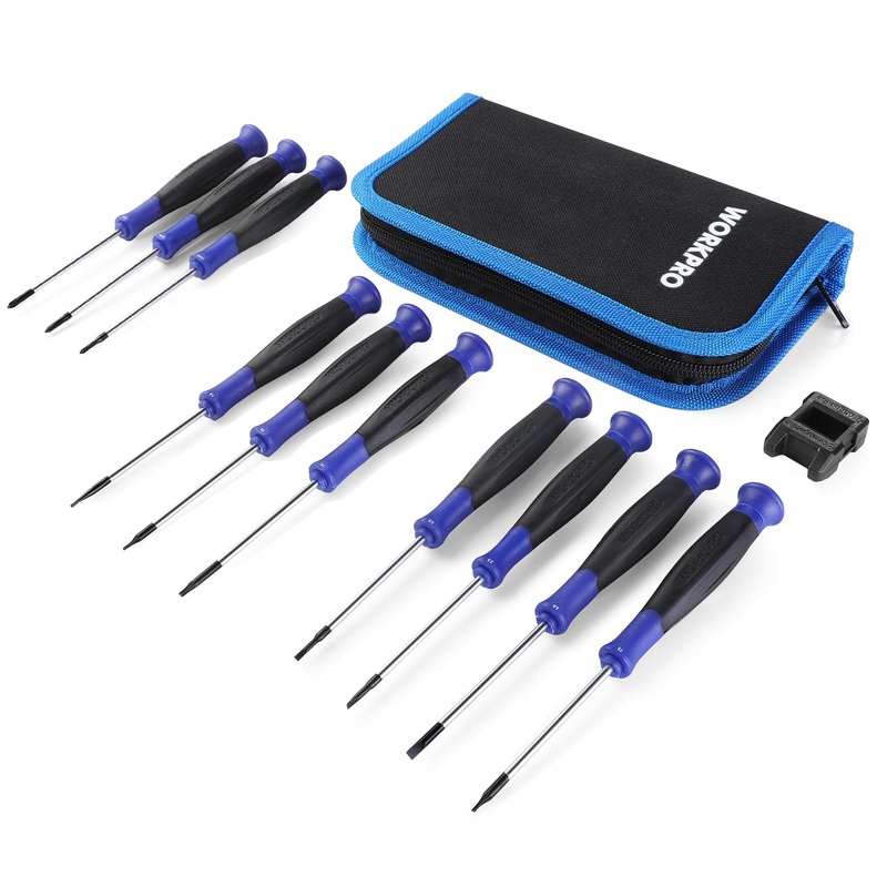 Compare visit-the-workpro-store workpro precision screwdriver set, 10-piece s2 steel magnetic screwdrivers, with phillips, slotted and torx tip, organized in… size 10 products from over 25,000 stores