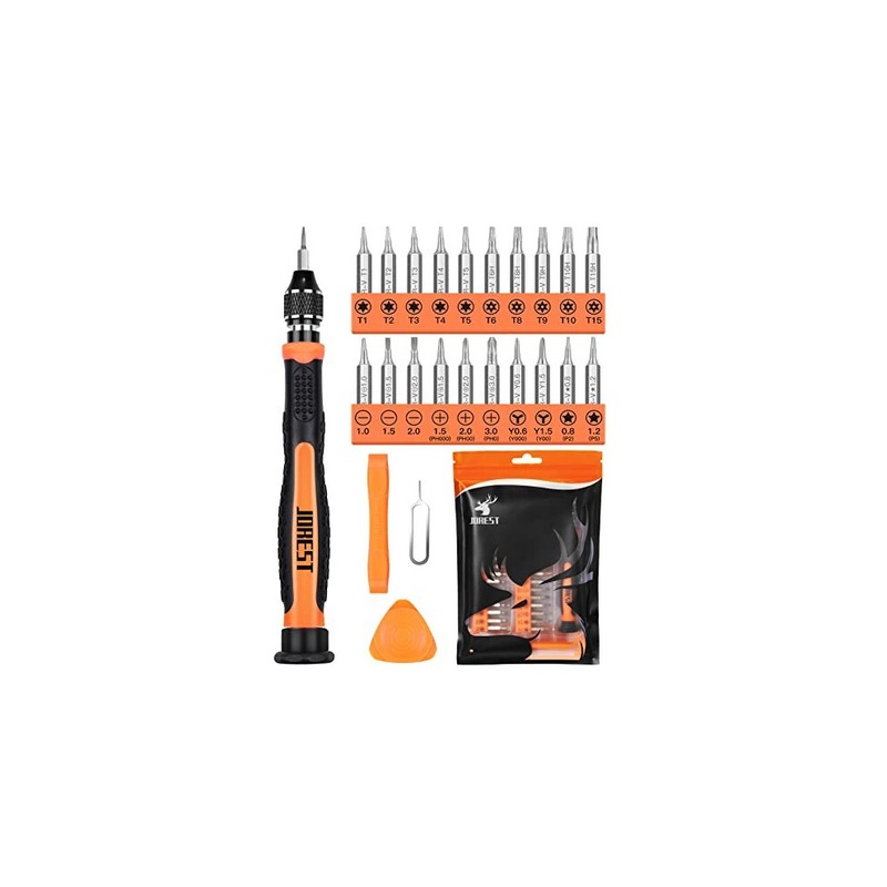 Compare jorest 24pcs precision screwdriver set, tool kit with torx t1 t2 t3 t5 t6 t8 t9 t15, triwing y00, star p2/p5, phillips ph00, -1.5/2.0, etc, for ps4, switch, size 24 products from over 25,000 stores