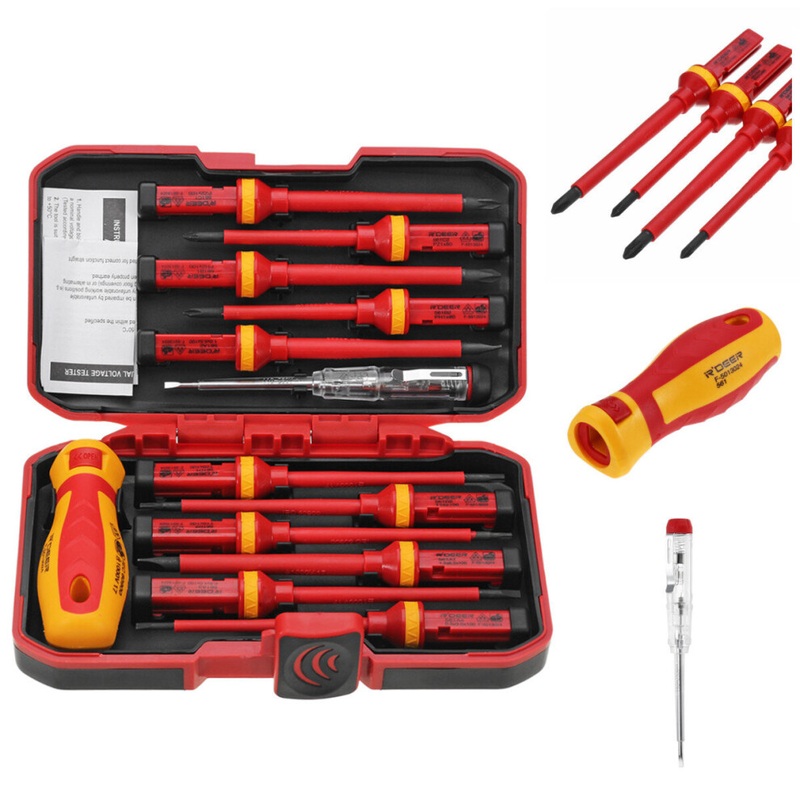 Compare new 13pcs 1000v electronic insulated screwdriver set phillips slotted torx cr-v screwdriver hand tools size 13 products from over 25,000 stores