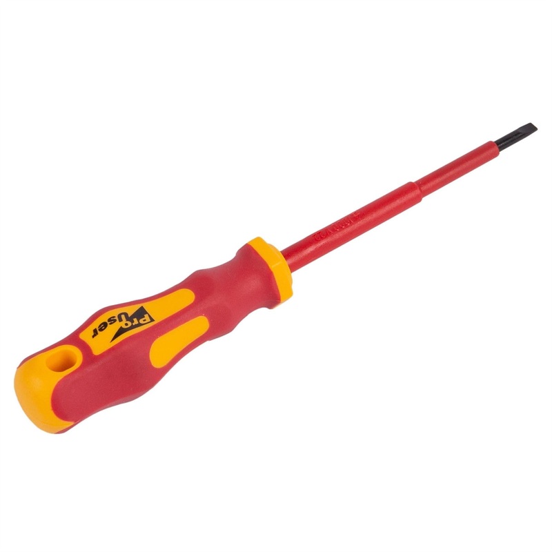 Compare pro user red – insulated chrome vanadium flathead screwdriver – x 4mm 10cm products from over 25,000 stores
