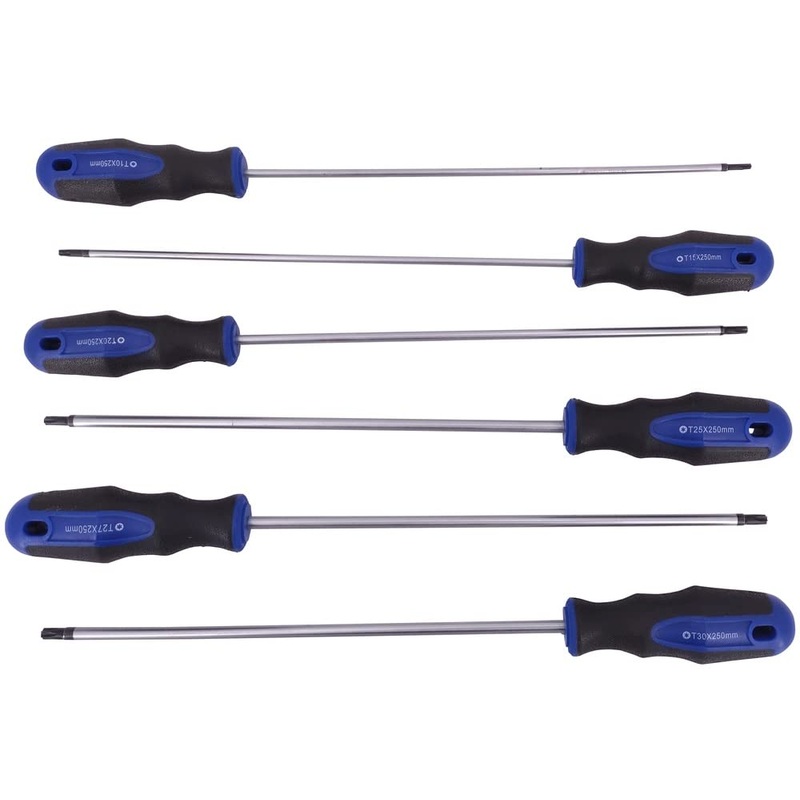 Compare us pro 6pc extra long star torx t10-t30 screwdrivers b1521 products from over 25,000 stores