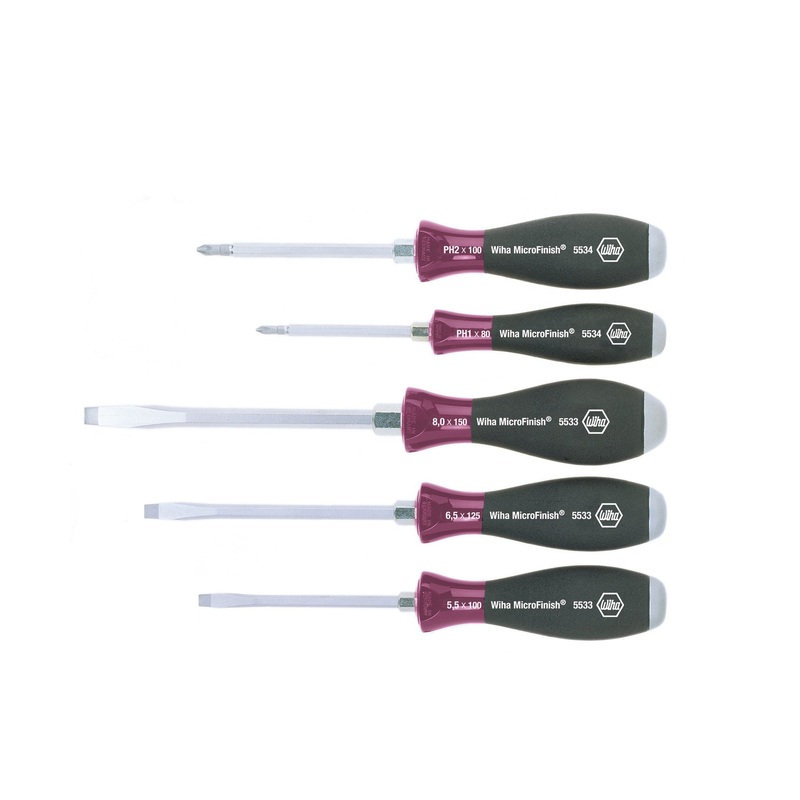 Compare wiha 5533hk5 softfinish flathead/phillips screwdriver set 5 piece products from over 25,000 stores