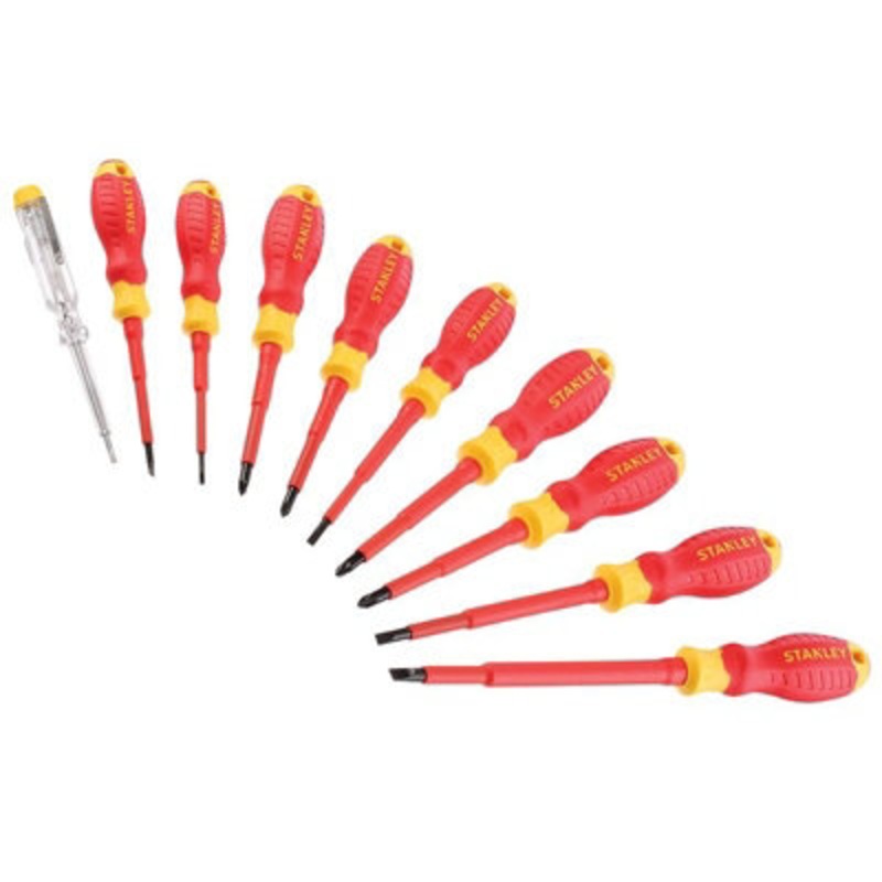 Compare b&q stanley hand tools fatmax vde insulated screwdriver set, 10 piece multi colour (one size) products from over 25,000 stores