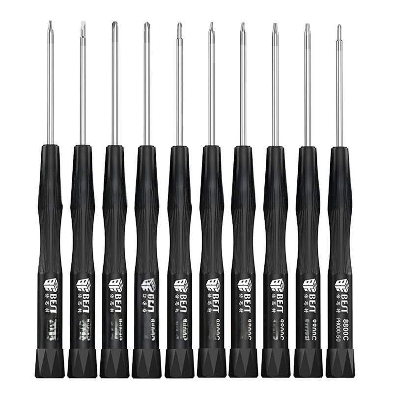 Compare bes bst-8800c 10piece precision screwdriver set trox slotted phillips petalobe y-type screwdriver for mobile phone watch computer repair tool size 10 products from over 25,000 stores