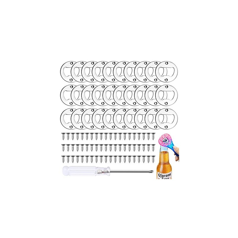 Compare guichangkai 30pcs bottle opener inserts, stainless steel bottle opener inserts with 60 screws and screwdriver for bottle opener diy resin mould crafts making products from over 25,000 stores